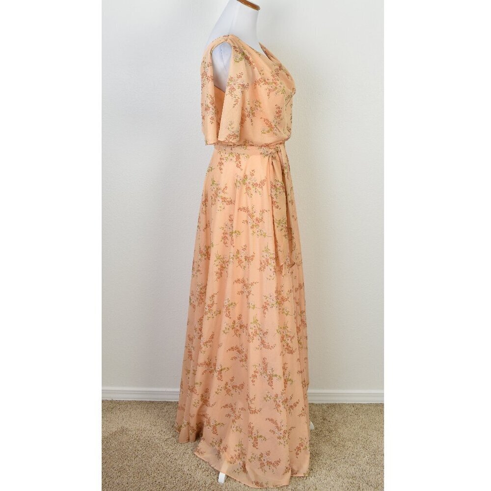 Vintage 1970s Floral Boho Maxi Dress - 4 - Picture 6 of 10